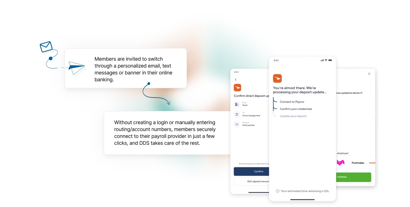 Prisma Campaigns' Direct Deposit Switch Solution - How it works
